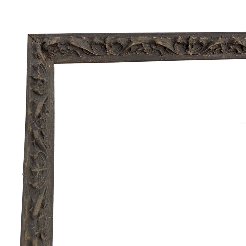 Vtg Large Antique Gesso Brown Gold Tone Victorian Picture Frame Fits 16x20
